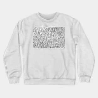 White Fluffy Texture Crewneck Sweatshirt